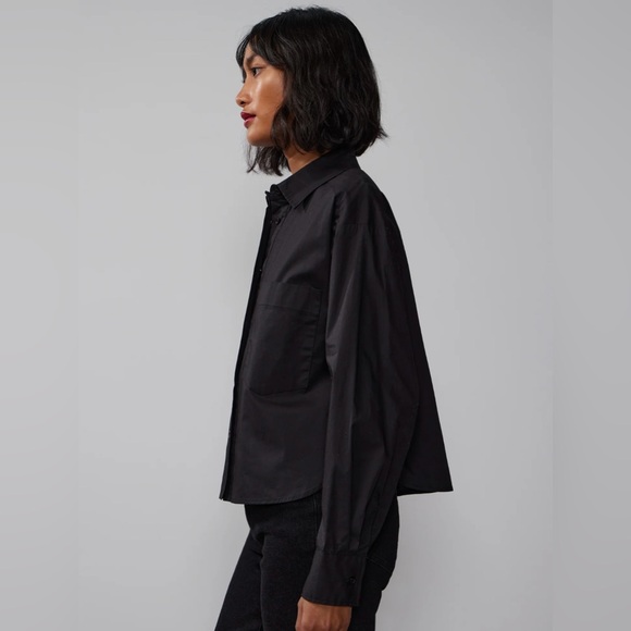 Long Sleeve Boxy Button Down Shirt - Picture 2 of 3